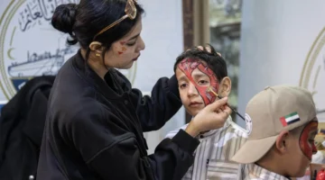 الفارس الشهم 3 يشارك مرضى مستشفى الإمارات العائم احتفالات العيد